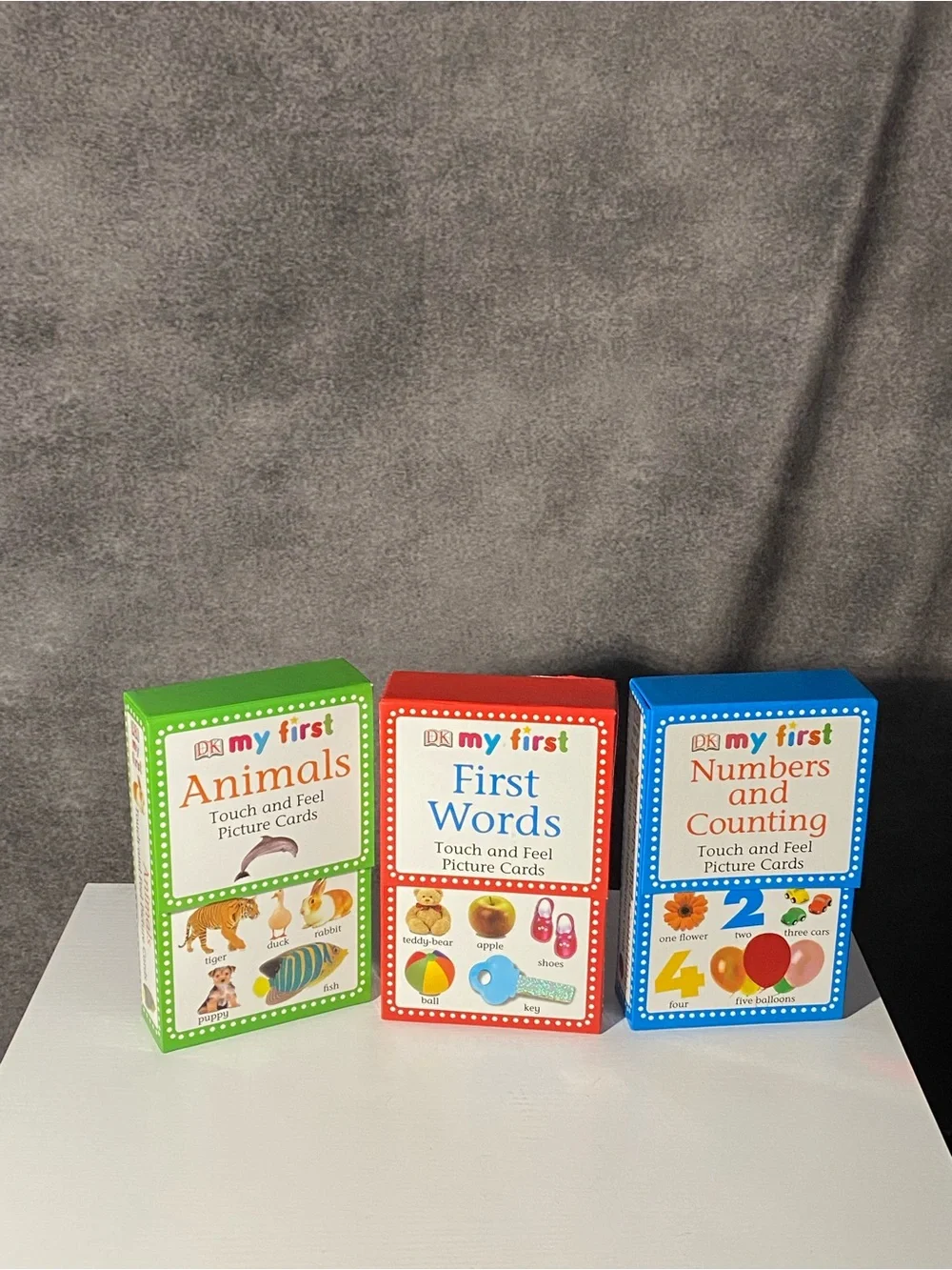 My First First Words Touch and Feel Picture Cards Red Blue And Green